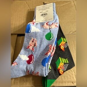 Twisted Toes Fun Patterned Socks Set - 2 pair